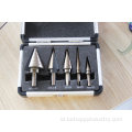 Step Drill Bits Kit dalam kasus aluminium